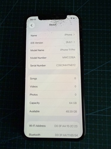 Apple iphone pro - 11, 64gb